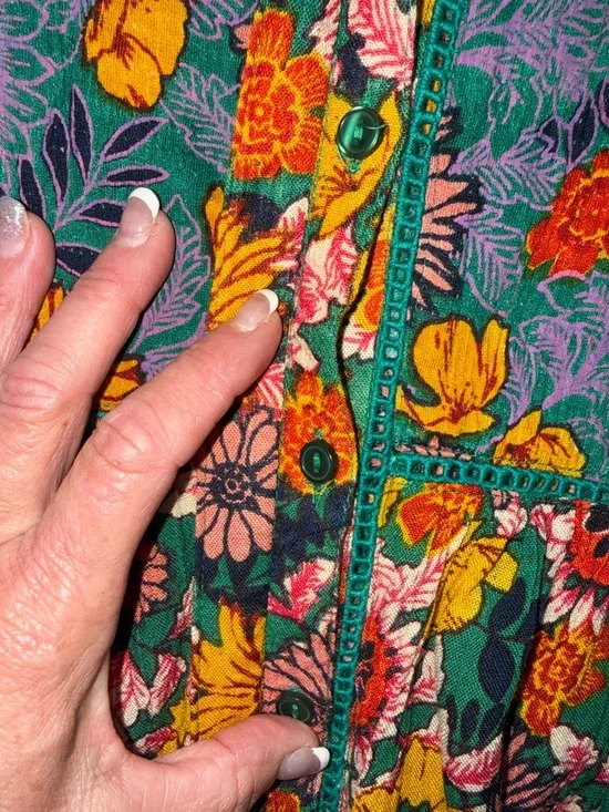 Akemi + Kin By Anthropologie Boho Floral Tunic or Dress - Picture 5 of 8